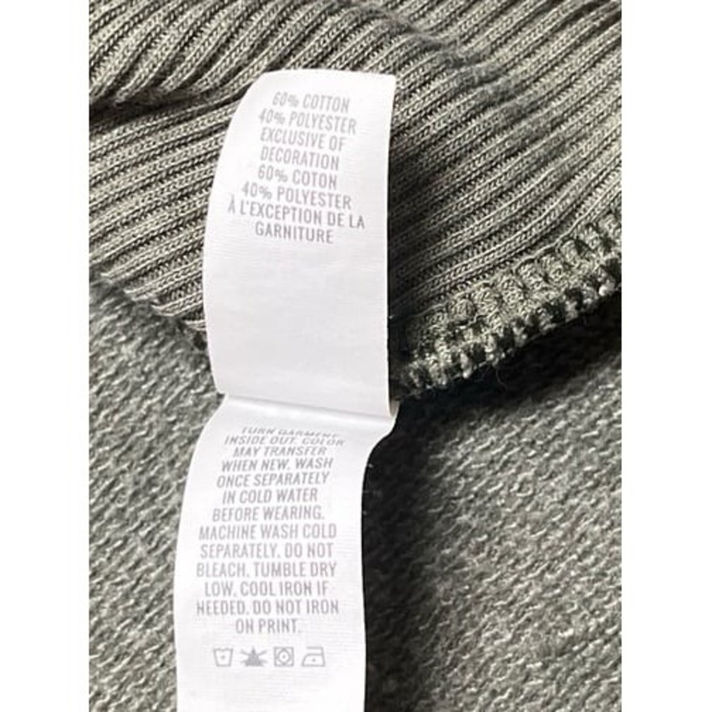 Aerie Oversized Split Hem Sweatshirt Olive Green - Size Women's Extra Small - Picture 3 of 4